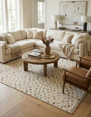 6' 6 x 9' 1 Hand Knotted Darya Wool Rug