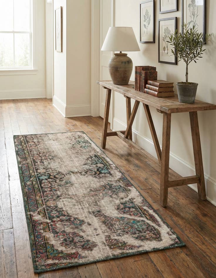 Detail image of 2' 9 x 6' 4  Hand Knotted Ultra Vintage Persian Wool Runner Rug