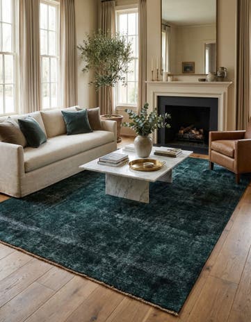 8' 3 x 12' 3 Hand Knotted Ultra Vintage Persian Wool Rug