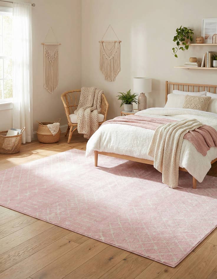 Detail image of 10' x 13' Moroccan Trellis Rug