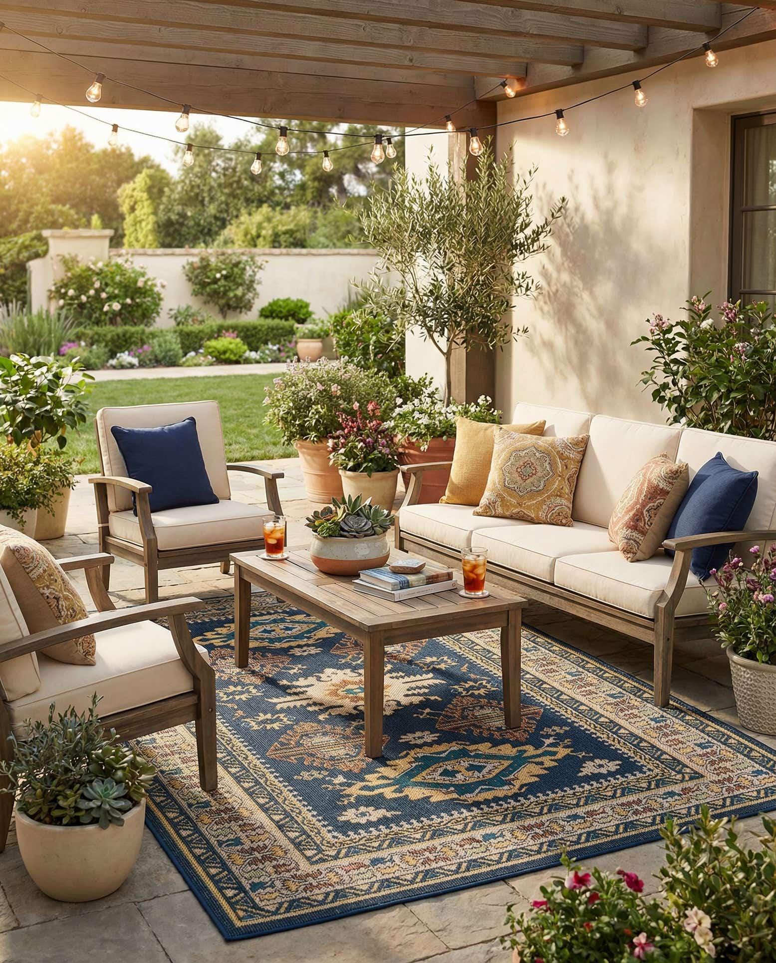 6' x 9' Easy-Clean Baja Indoor / Outdoor Rug