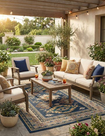6' x 9' Easy-Clean Baja Indoor / Outdoor Rug
