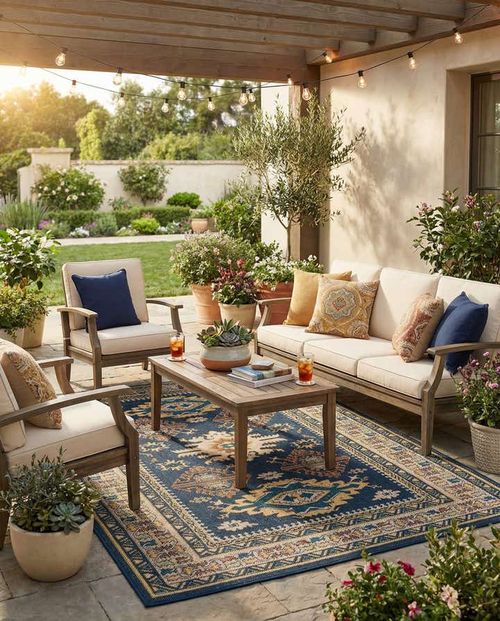 6' x 9' Easy-Clean Baja Indoor / Outdoor Rug