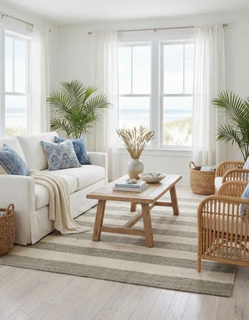 5' 1 x 8' Hand Woven Jill Zarin Hamptons Rug