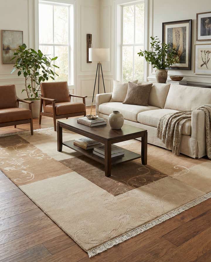 5' 7 x 8' Hand Knotted Darya Wool Rug