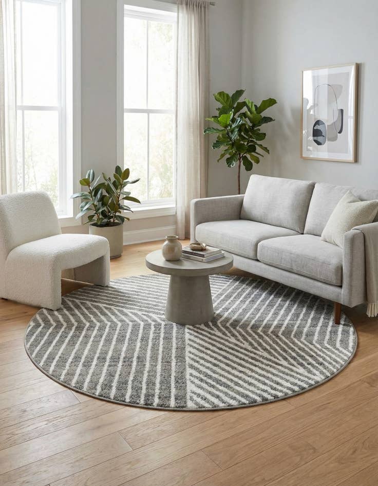 Detail image of 5' x 5' Oslo Round Rug