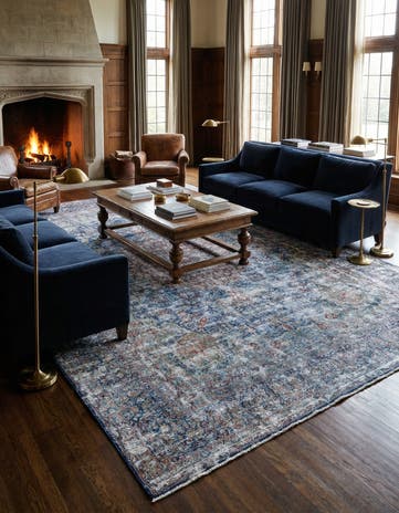 9' 9 x 13' Vintage Royal Wool Rug