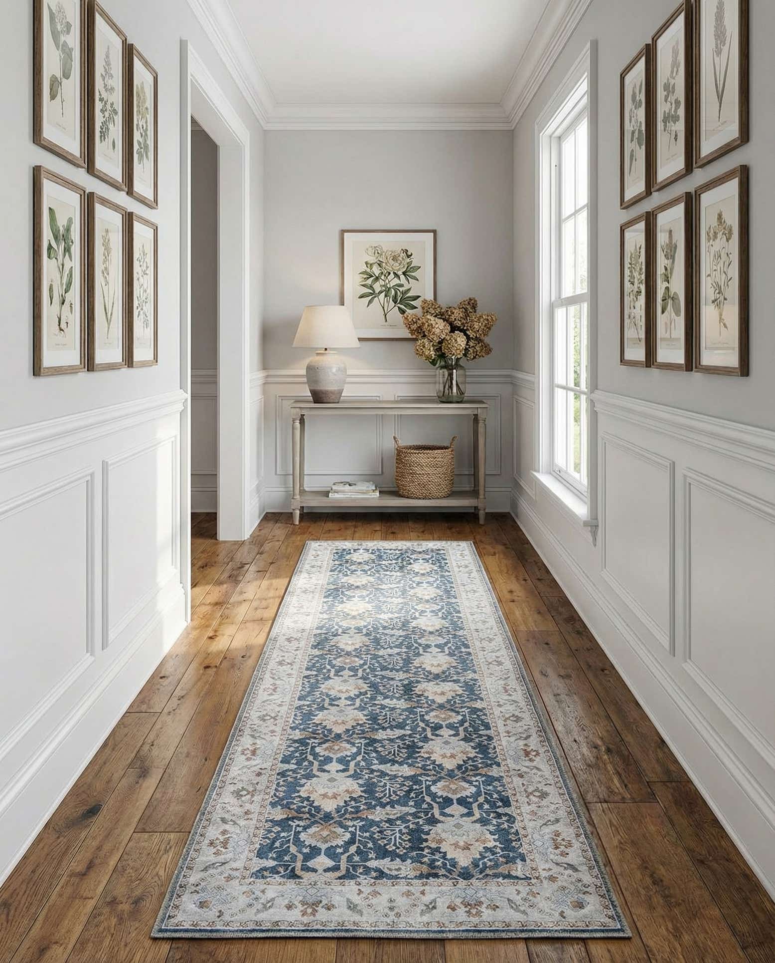 2' 7 x 12' Washable Timeless Runner Rug