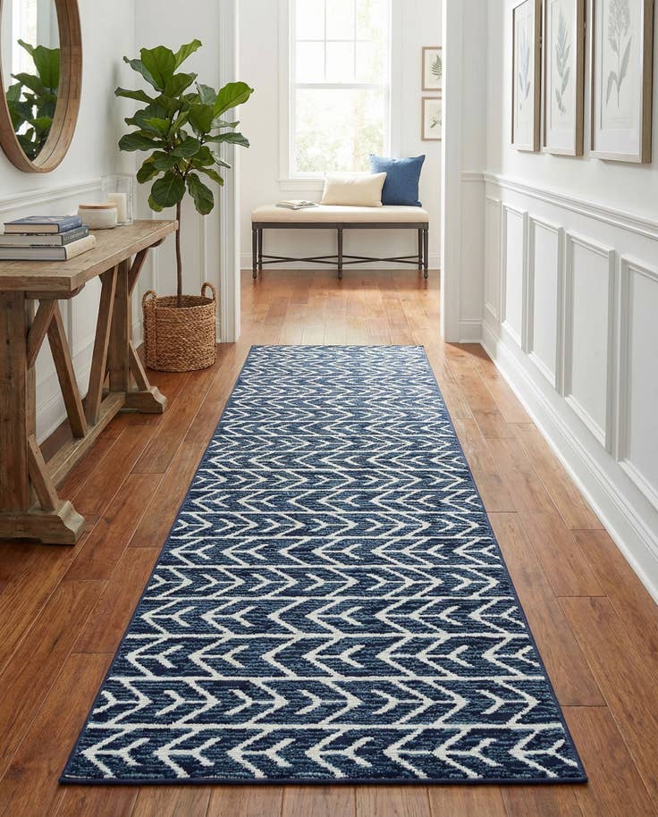 Detail image of 2' 6 x 13' Easy-Clean Sabrina Soto Aston Indoor / Outdoor Runner Rug