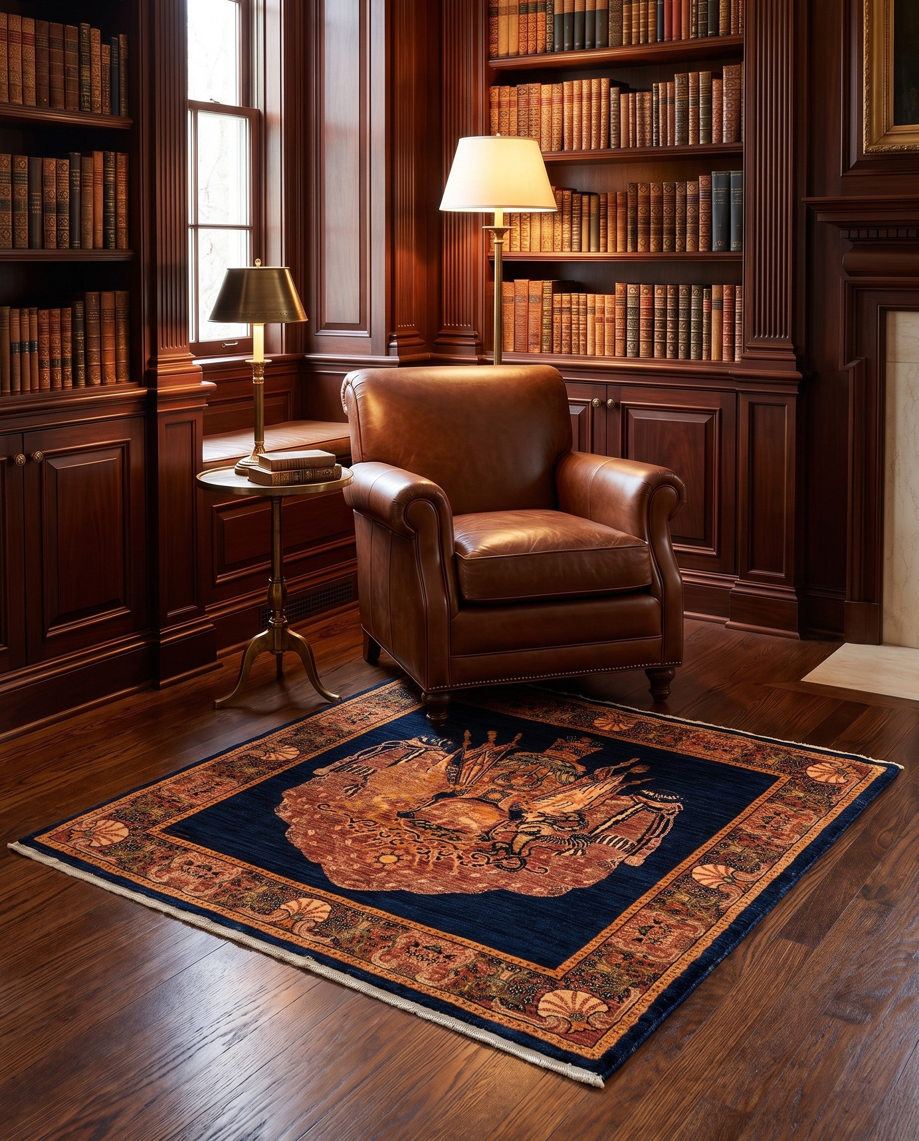 4' 4 x 4' 4 Luribaft Wool Square Rug