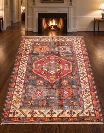 130cm x 190cm Hand Knotted Kazak Rug