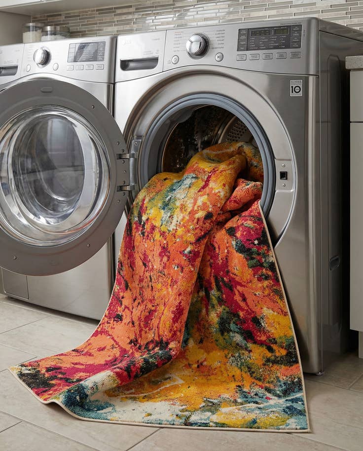 Detail image of 5' x 8' Washable Casablanca Rug