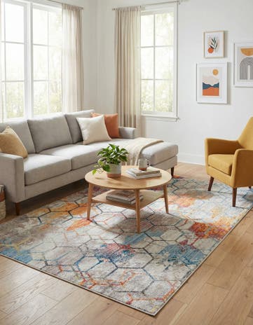 White Prism Rug