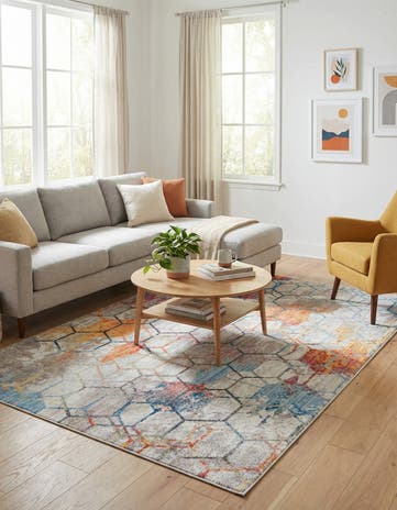 White Prism Rug