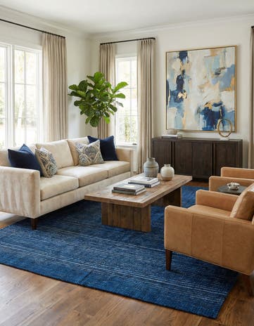 8' x 9' 9 Hand Knotted Darya Wool Rug