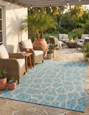 6' x 9' Easy-Clean Safari Indoor / Outdoor Rug