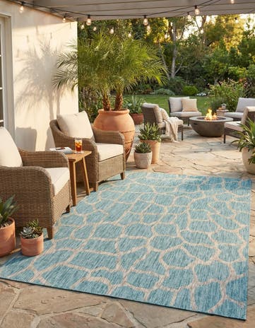 6' x 9' Easy-Clean Safari Indoor / Outdoor Rug