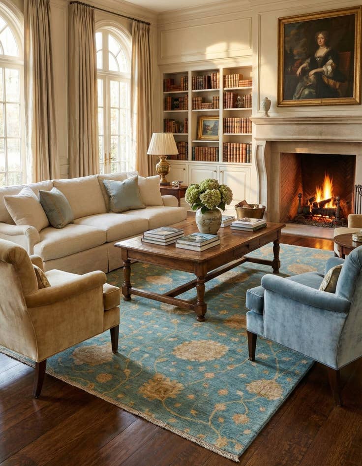 Detail image of 8' 3 x 11' 2 Ziegler Wool Rug