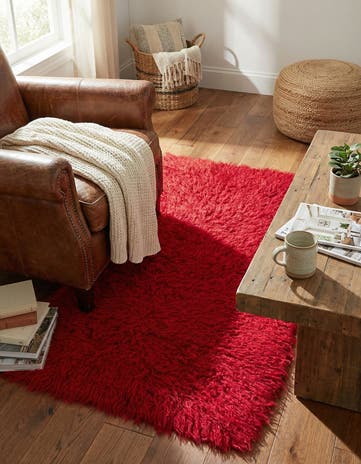 2' 4 x 4' 3 Hand Knotted Moroccan Wool Runner Rug