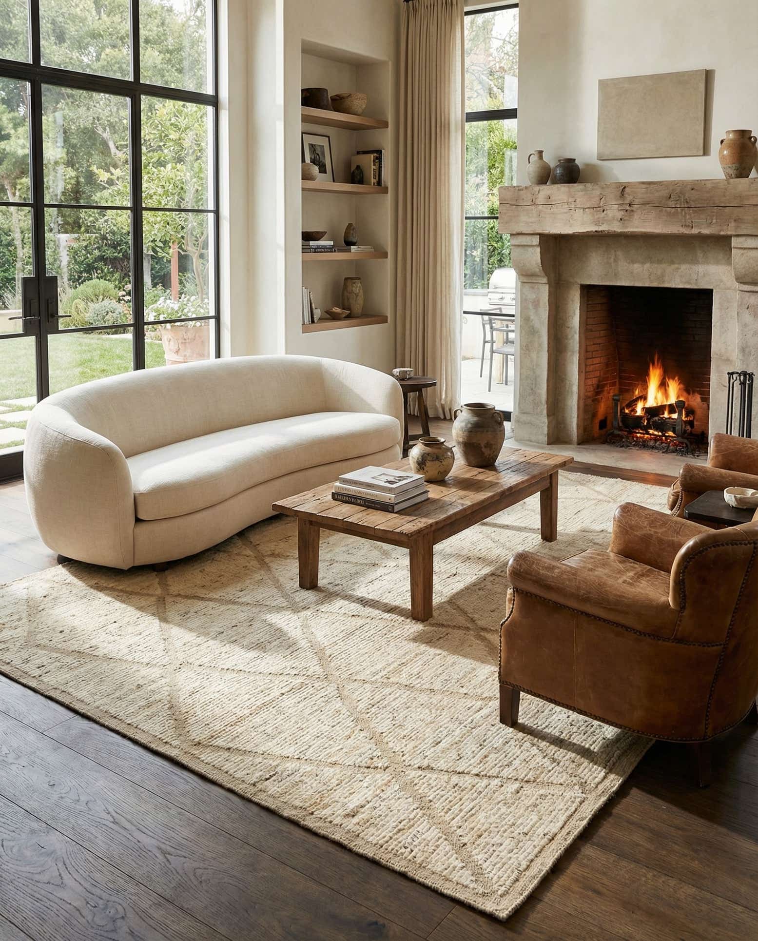 6' 10 x 10' Hand Knotted Darya Wool Rug