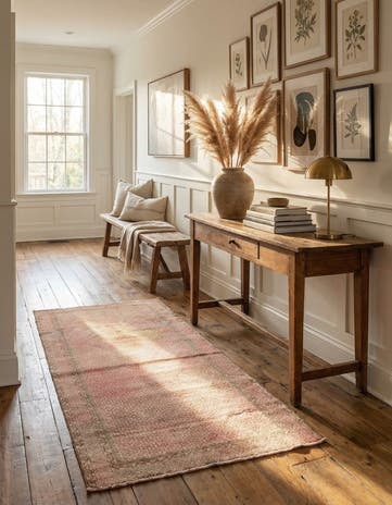 3' 1 x 6' 7 Hand Knotted Ultra Vintage Persian Wool Runner Rug