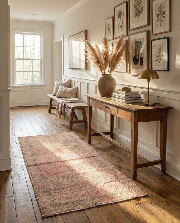 Detail image of 3' 1 x 6' 7 Hand Knotted Ultra Vintage Persian Wool Runner Rug