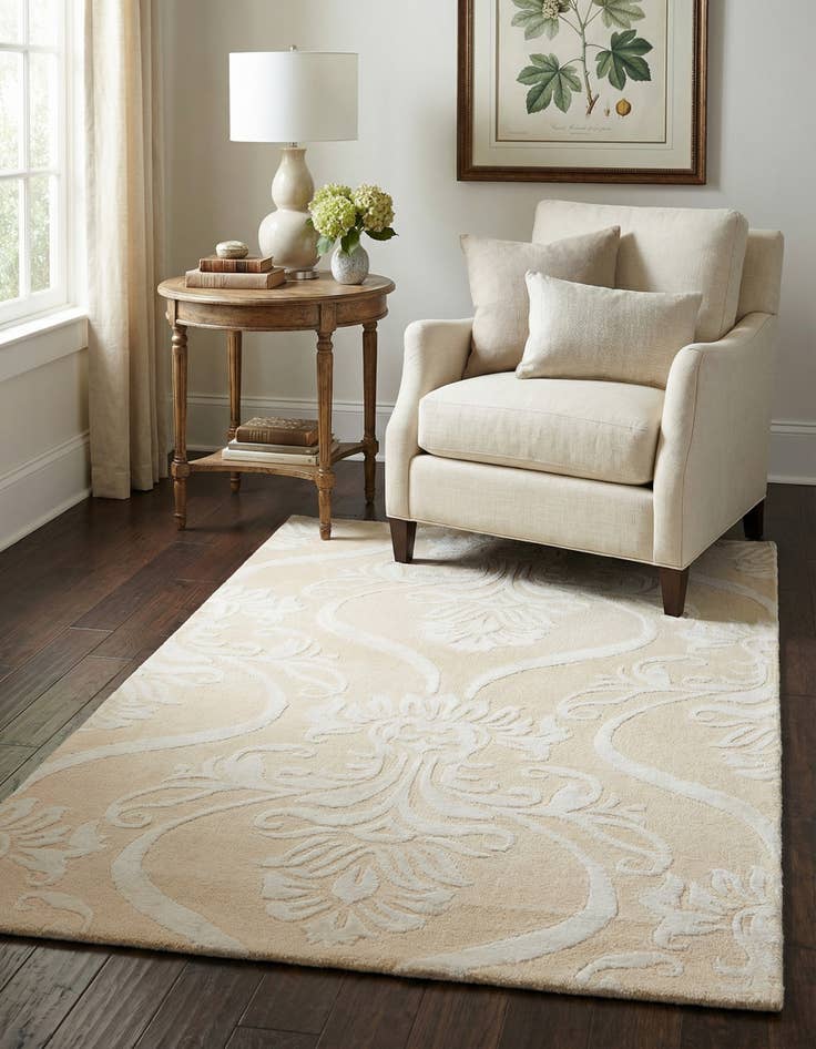 Detail image of 2' 9 x 4' 10  Hand Knotted Darya Wool Rug