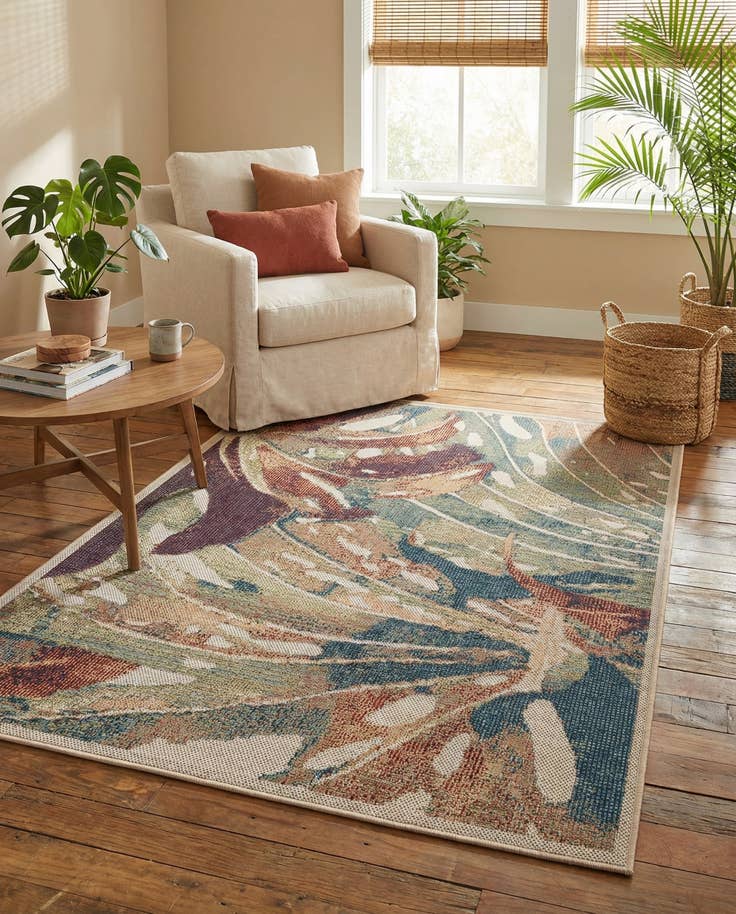 Detail image of 4' x 6' Easy-Clean Baja Indoor / Outdoor Rug