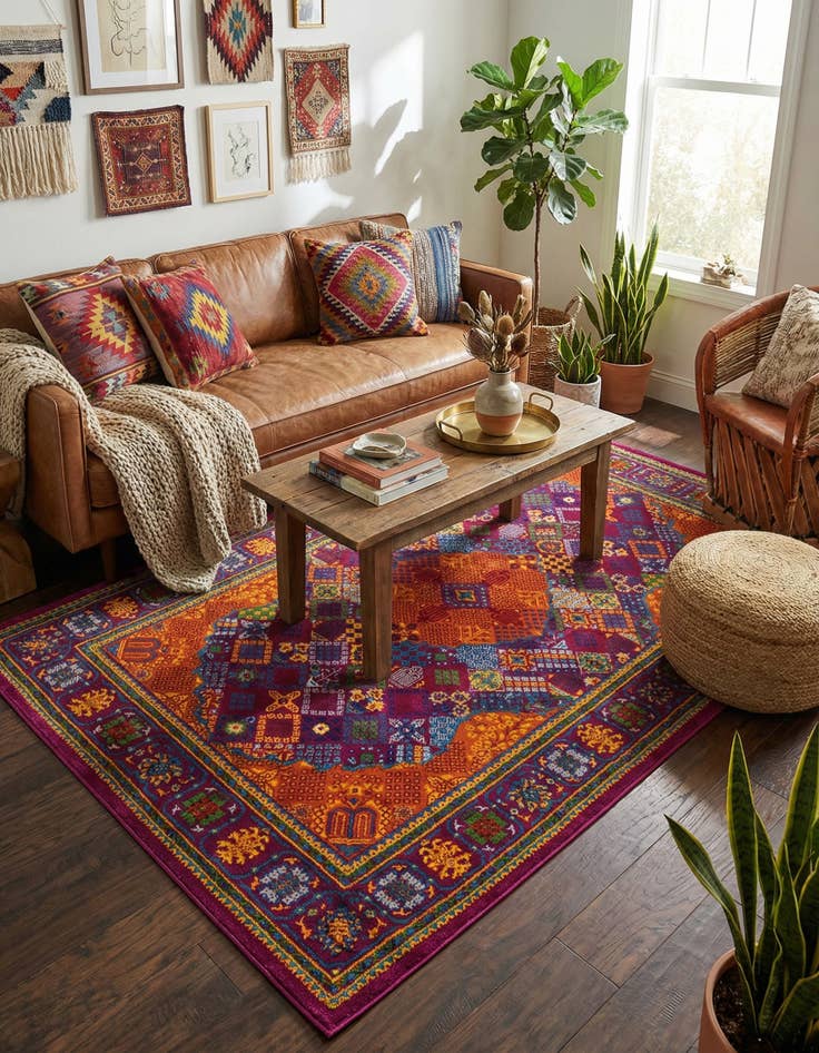 Detail image of  5' 3 x 8' Calypso Rug