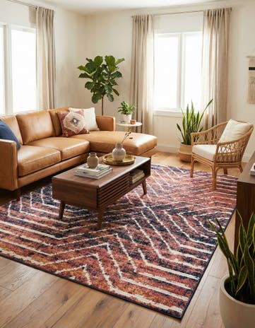 Rust Orange Tagine Rug