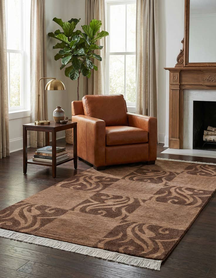 Detail image of  2' 8 x 5' 1  Hand Knotted Darya Wool Rug