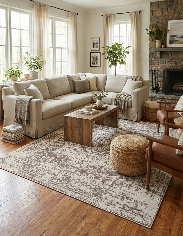 Detail image of 10' x 10' Arlington Square Rug