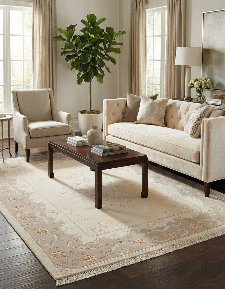 Detail image of 5' 9 x 7' 10  Hand Knotted Darya Wool Rug