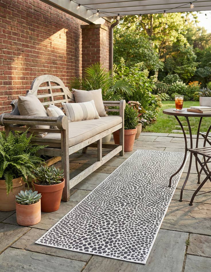 Detail image of 2' 7 x 10'  Washable Jill Zarin Cape Town Indoor / Outdoor Runner Rug