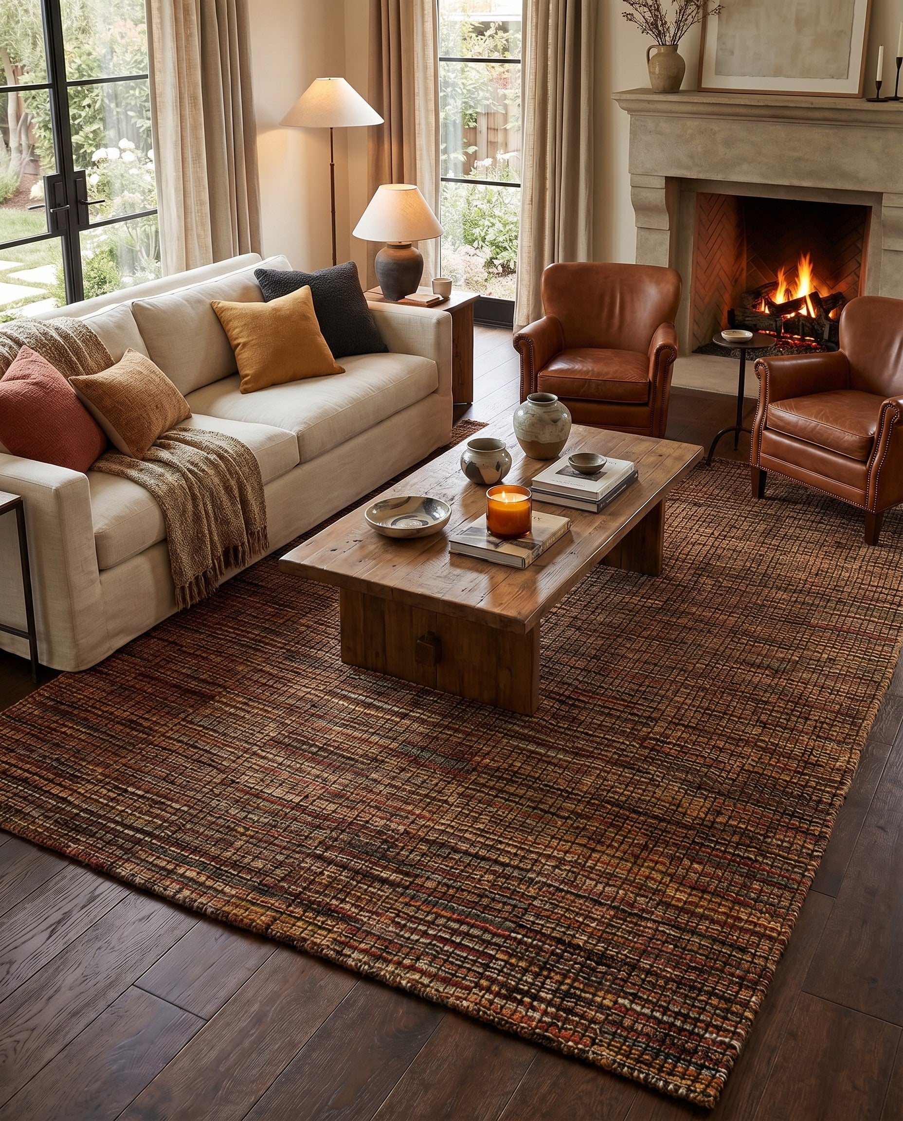 5' 5 x 8' 9 Hand Knotted Darya Wool Rug