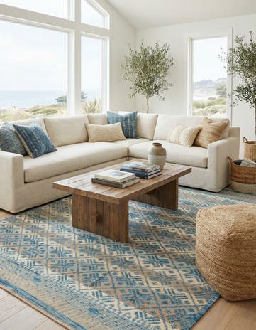 7' 8 x 10' 6 Hand Knotted Darya Wool Rug