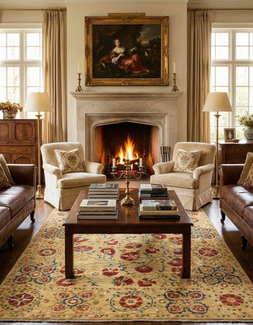 5' 2 x 6' 11 Hand Knotted Ariana Ziegler Oriental Rug
