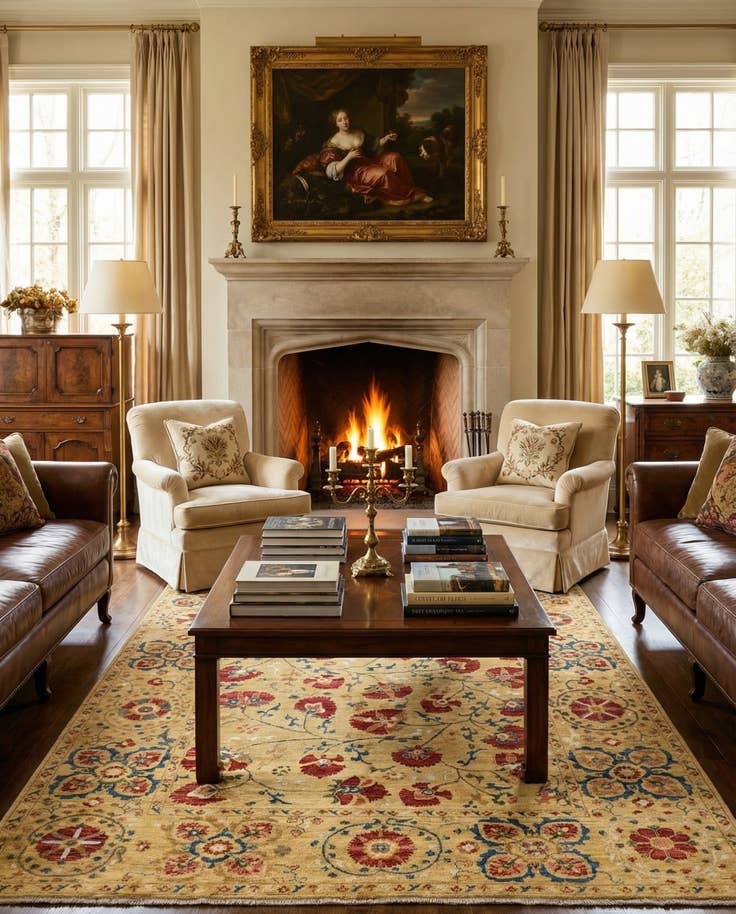 Detail image of 5' 2 x 6' 11 Hand Knotted Ariana Ziegler Oriental Rug