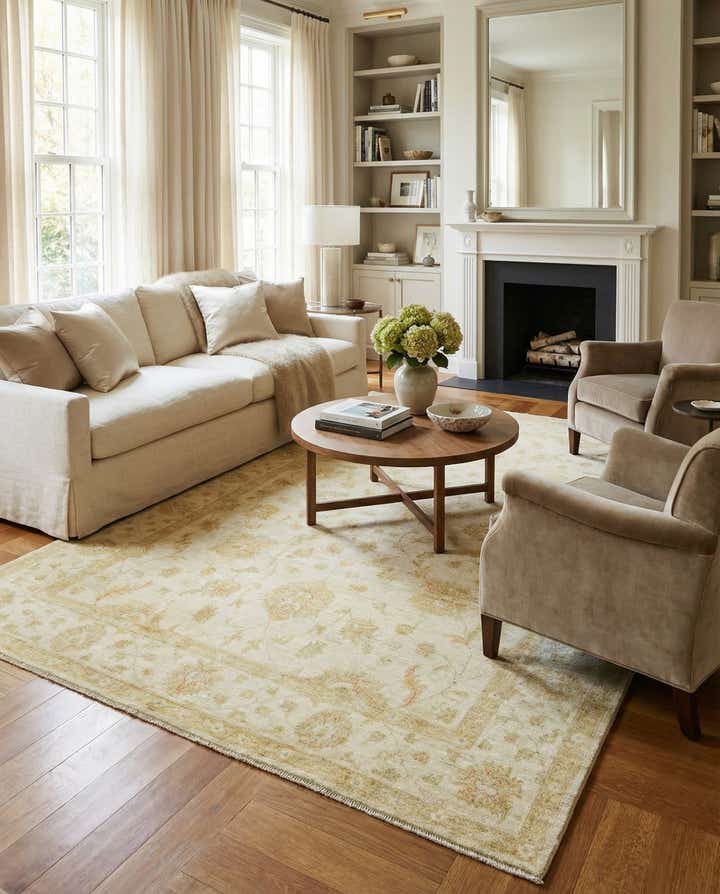 6' 9 x 9' 10 Hand Knotted Peshawar Ziegler Rug