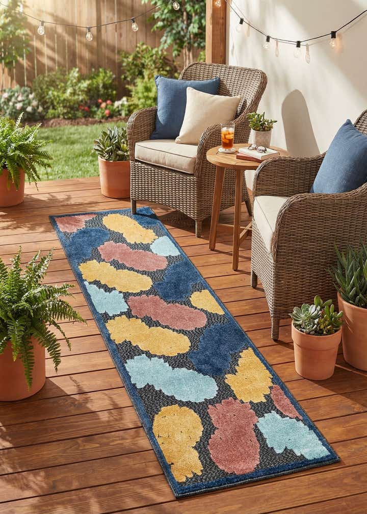 2' x 8' Easy-Clean Belize Indoor / Outdoor Runner Rug