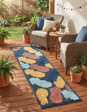 2' x 8' Easy-Clean Belize Indoor / Outdoor Runner Rug