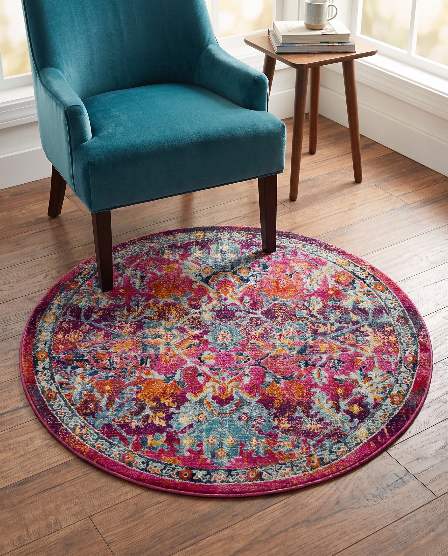 3' 7 x 3' 7 Budapest Round Rug