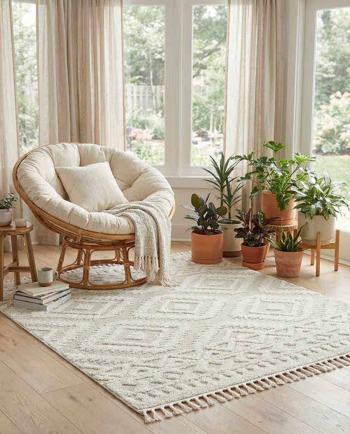 7' 10 x 7' 10 Boho Square Rug