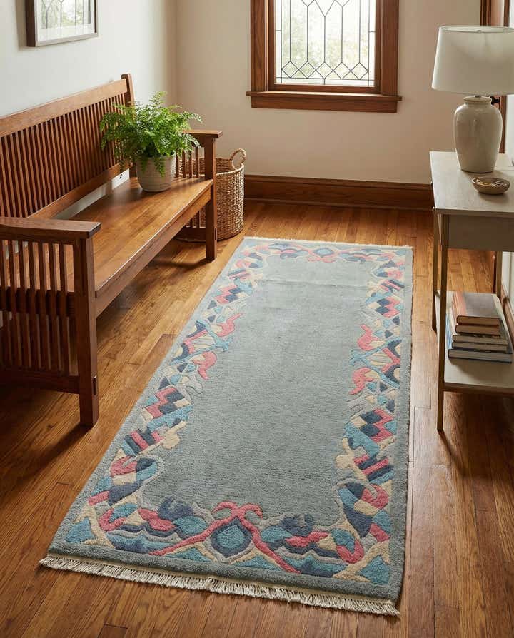 2' 5 x 4' 7 Hand Knotted Nepal Wool Rug