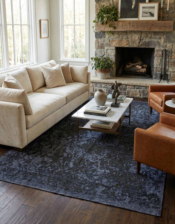 Detail image of 6' 4 x 10'  Hand Knotted Ultra Vintage Persian Wool Rug