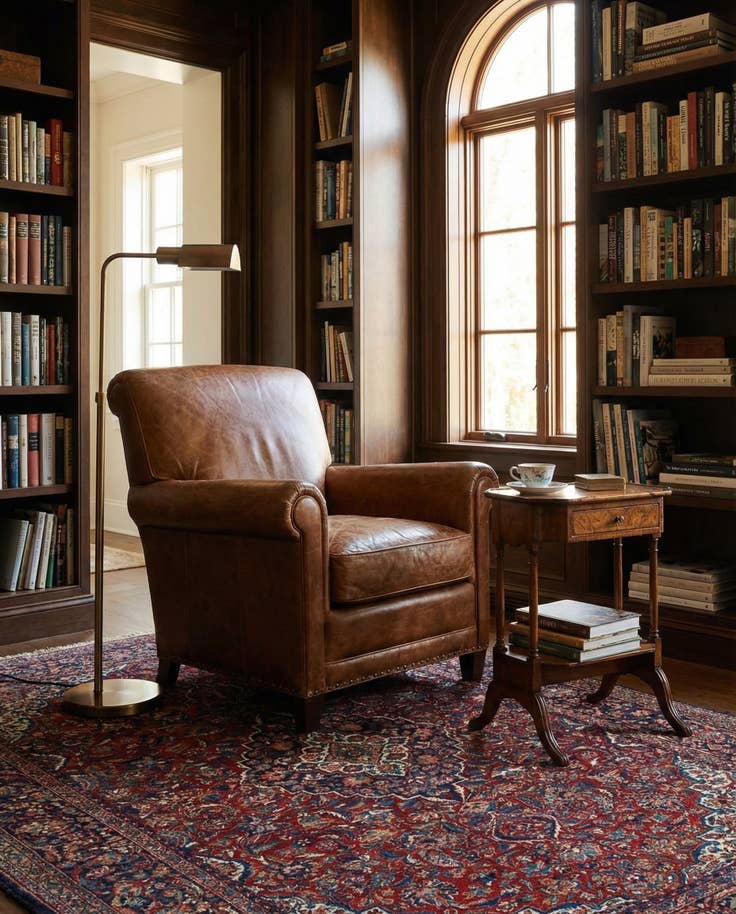 Detail image of 3' 10 x 7' Kashan Wool Rug