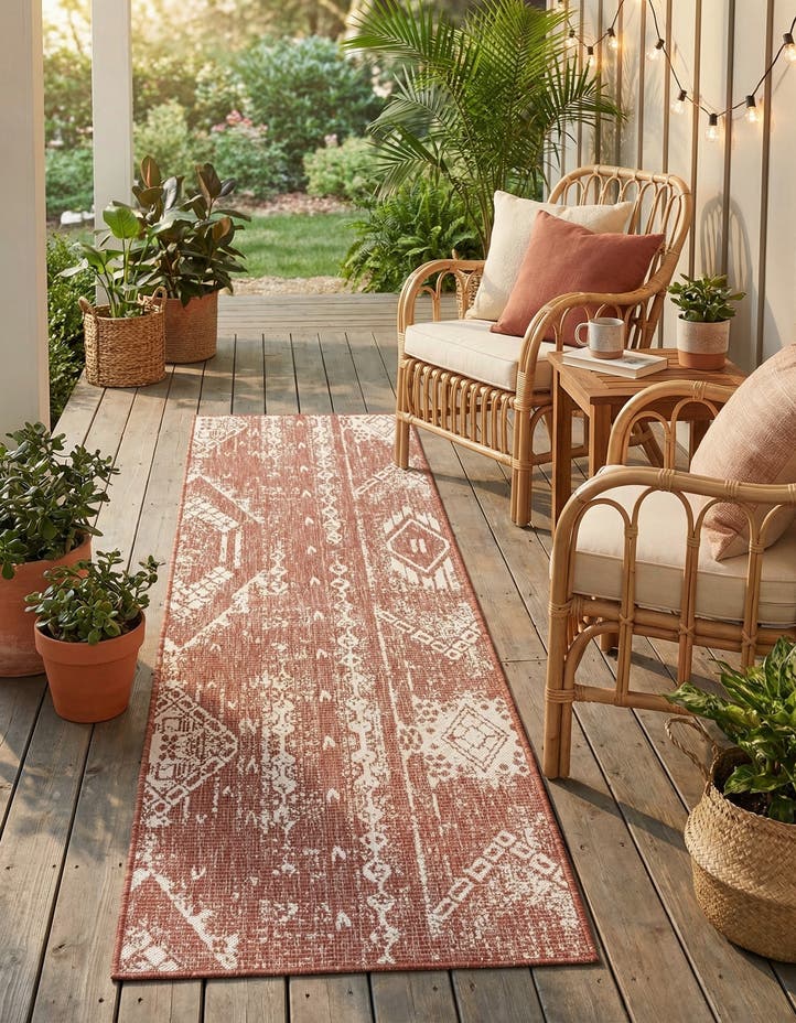 2' x 8' Easy-Clean Bohemian Indoor / Outdo...