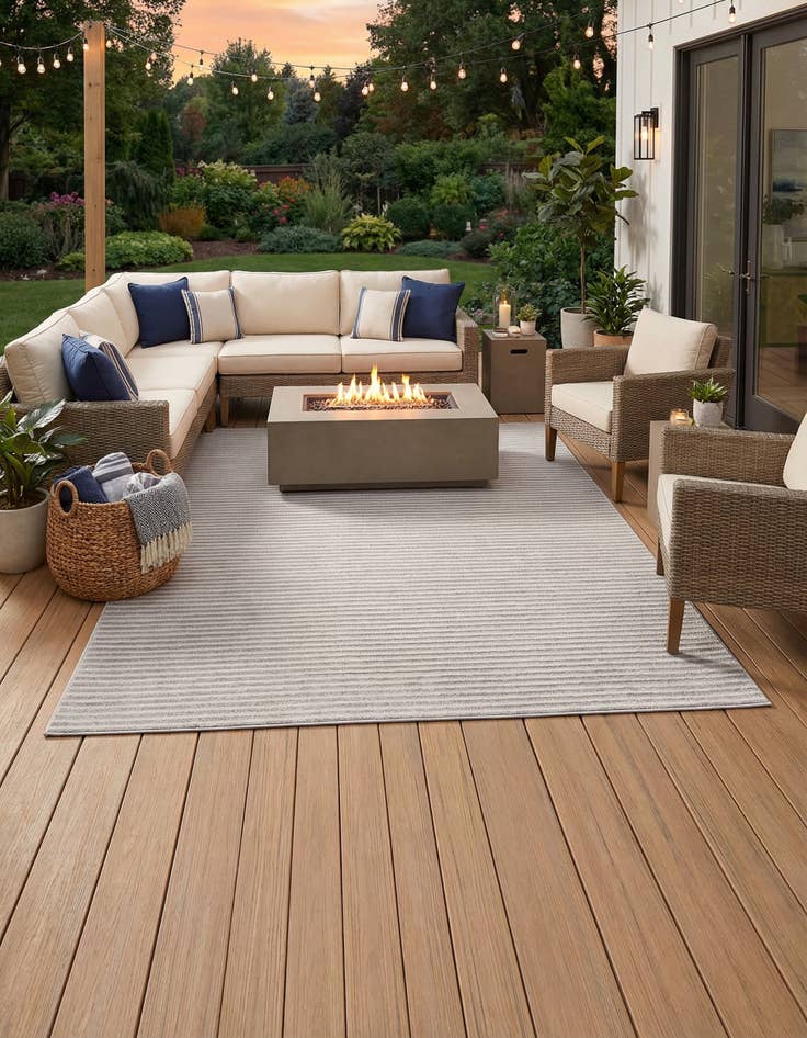 Detail image of 10' x 10'  Washable Sabrina Soto Indoor / Outdoor Square Rug