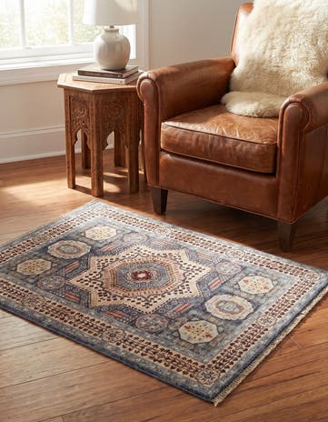 3' 6 x 4' 11 Hand Knotted Mamluk Ziegler Rug