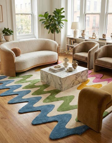 Happy Rugs Wavy Wool